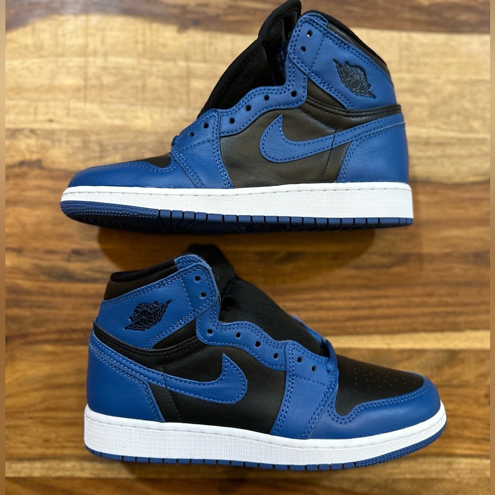 NEW Nike Air Jordan 1 Retro High OG Marina Blue Black GS 575441 404 Size 5.5Y
